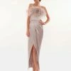 Milla Celina Slip Midi Feathered Dress COLLECTIONS