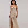 Milla Royal Fitted Evening Gown With The High Slit COLLECTIONS