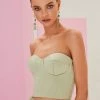 Milla Strapless Bustier Crop Top COLLECTIONS 2 Milla Strapless Bustier Crop Top COLLECTIONS