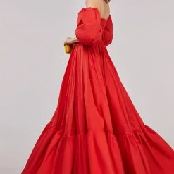 Milla Carmen Puffy Dress With Voluminous Off-the-shoulder Sleeves 12 Milla Carmen Puffy Dress With Voluminous Off-the-shoulder Sleeves