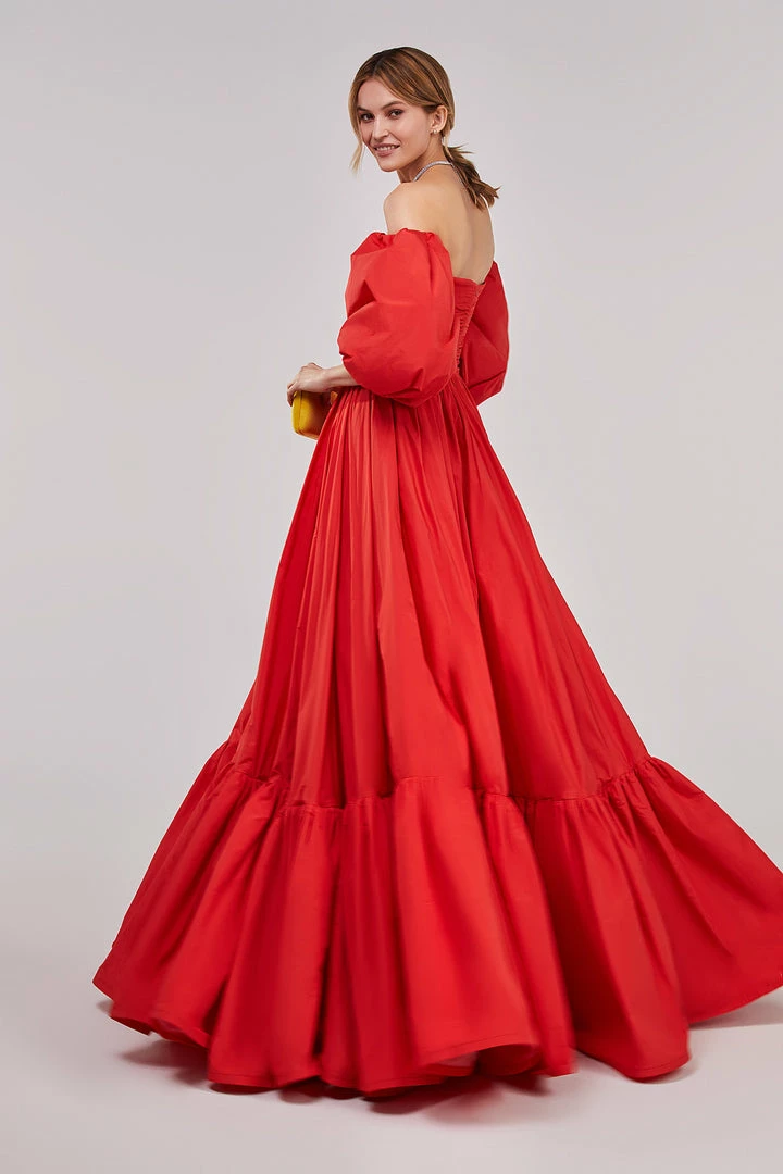 Milla Carmen Puffy Dress With Voluminous Off-the-shoulder Sleeves 5 Milla Carmen Puffy Dress With Voluminous Off-the-shoulder Sleeves