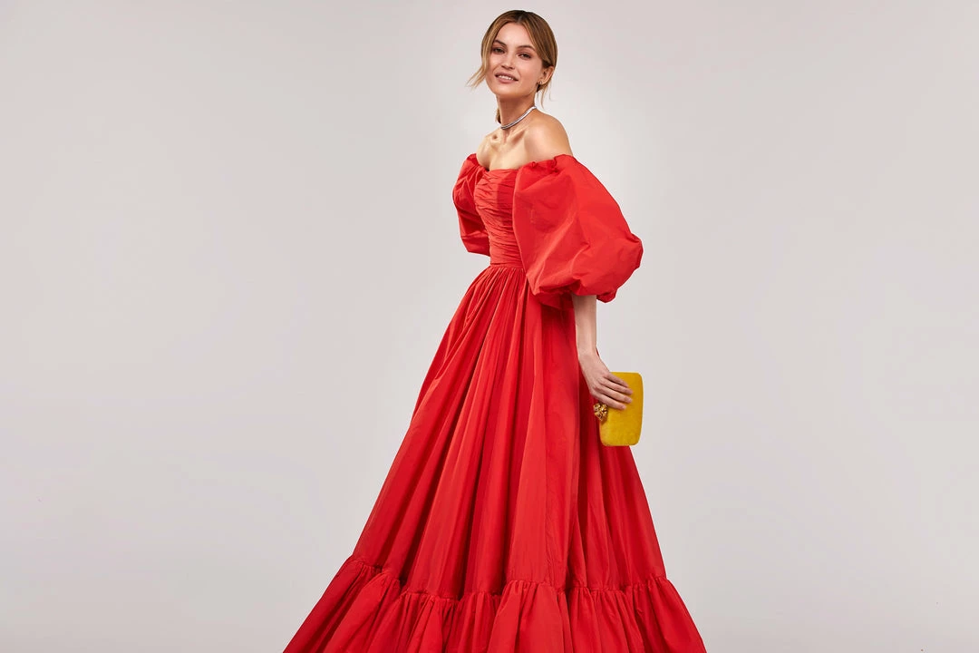 Milla Carmen Puffy Dress With Voluminous Off-the-shoulder Sleeves 10 Milla Carmen Puffy Dress With Voluminous Off-the-shoulder Sleeves