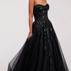 Milla Grace Sparkly Maxi Evening Gown COLLECTIONS