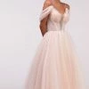Milla Feminine Tulle Cocktail Dress With The Light Off-the-shoulder Sleeves COLLECTIONS