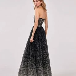 Milla Gittery Strapless Maxi Dress
