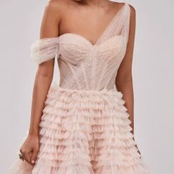 Milla Charming Ball Gown With The Frill-layered Ombre Maxi Skirt COLLECTIONS 10 Milla Charming Ball Gown With The Frill-layered Ombre Maxi Skirt COLLECTIONS