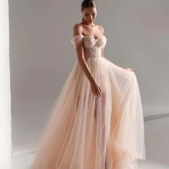 Milla Off-Shoulder Neckline Gown COLLECTIONS
