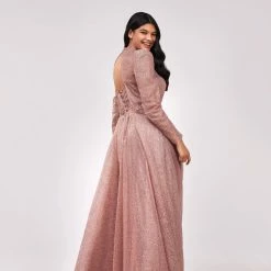 Milla COLLECTIONS Long-sleeve Maxi Dress Decorated With Shiny Rhinestones 21 Milla COLLECTIONS Long-sleeve Maxi Dress Decorated With Shiny Rhinestones