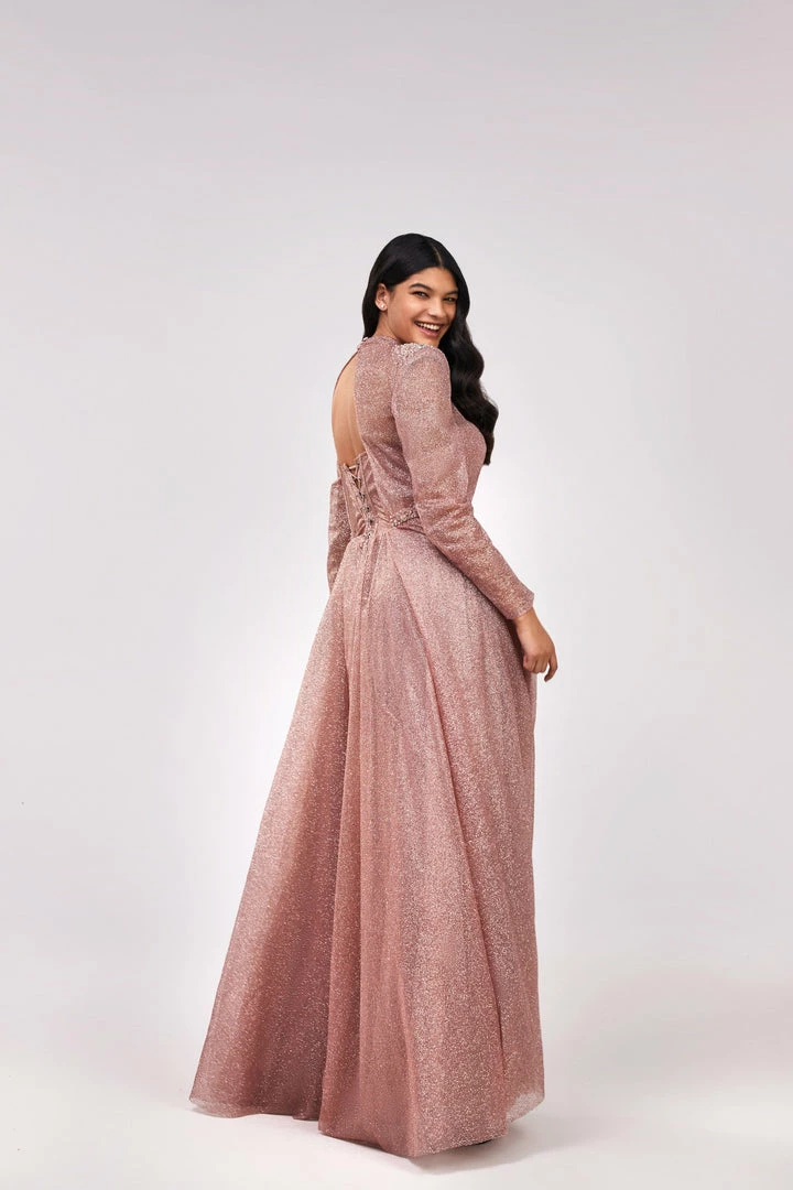 Milla COLLECTIONS Long-sleeve Maxi Dress Decorated With Shiny Rhinestones 10 Milla COLLECTIONS Long-sleeve Maxi Dress Decorated With Shiny Rhinestones