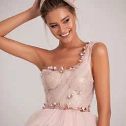 Milla One-Shoulder Dress With Ruffled Skirt COLLECTIONS