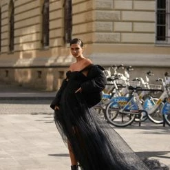 Milla COLLECTIONS Long Off-the-shoulder Neckline Maxi Dress