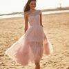 Milla Misty Rose One-Shoulder Cocktail Tulle Dress COLLECTIONS