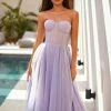 Milla COLLECTIONS Tulle Maxi Dress With A Corset Bustier