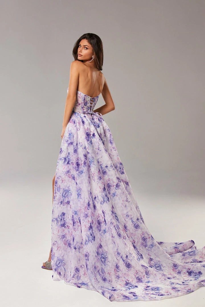 Milla Strapless Maxi Dress With Front Slit COLLECTIONS 5 Milla Strapless Maxi Dress With Front Slit COLLECTIONS