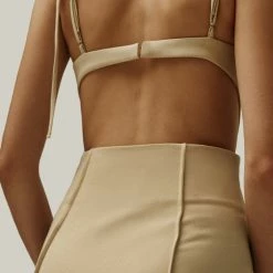 Milla COLLECTIONS Strap Corset Cut Out Dress With A Side Slits