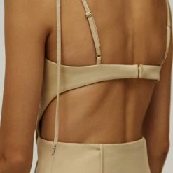 Milla COLLECTIONS Strap Corset Cut Out Dress With A Side Slits