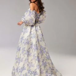 Milla COLLECTIONS Hydrangea Elegant Floral Puff Sleeve Maxi Dress 9 Milla COLLECTIONS Hydrangea Elegant Floral Puff Sleeve Maxi Dress
