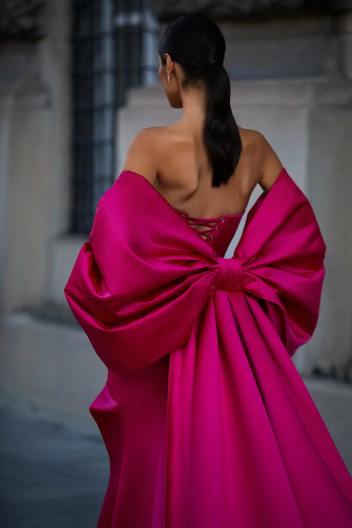 Milla Strapless Evening Gown With Thigh Slit 18 Milla Strapless Evening Gown With Thigh Slit