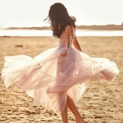 Milla Misty Rose One-Shoulder Cocktail Tulle Dress COLLECTIONS 9 Milla Misty Rose One-Shoulder Cocktail Tulle Dress COLLECTIONS