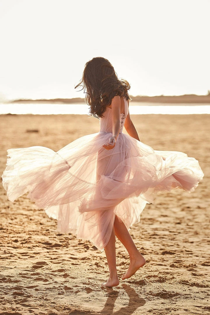 Milla Misty Rose One-Shoulder Cocktail Tulle Dress COLLECTIONS 6 Milla Misty Rose One-Shoulder Cocktail Tulle Dress COLLECTIONS