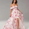 Milla COLLECTIONS Chic Off-the-shoulder Floral Maxi Dress