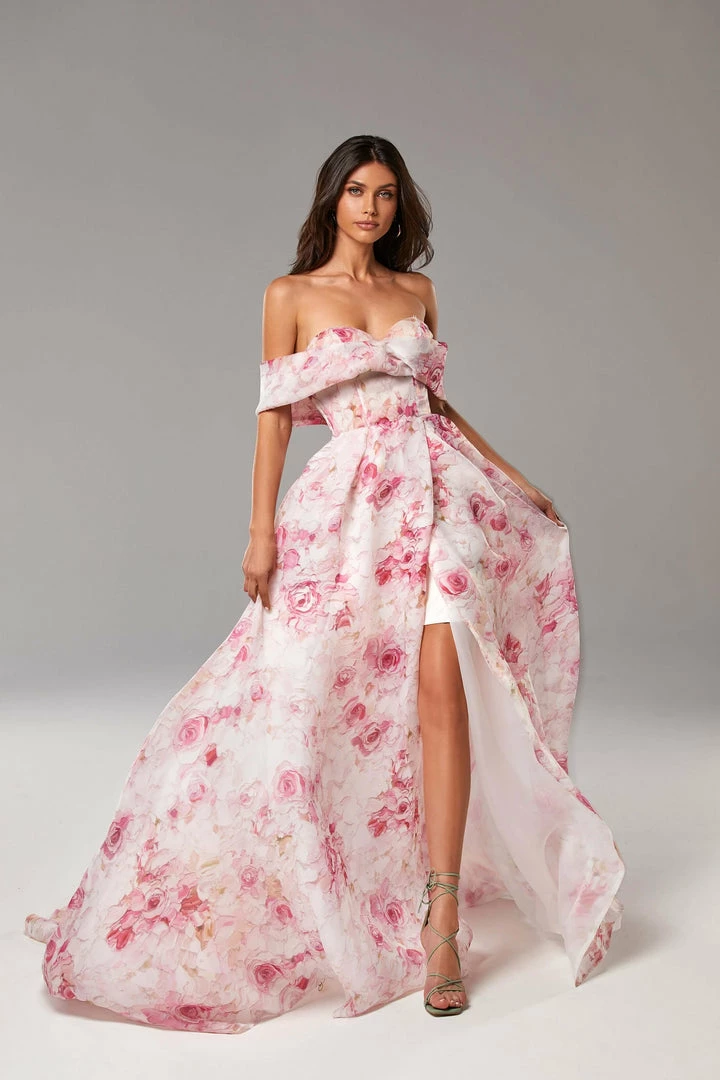 Milla COLLECTIONS Chic Off-the-shoulder Floral Maxi Dress 3 Milla COLLECTIONS Chic Off-the-shoulder Floral Maxi Dress