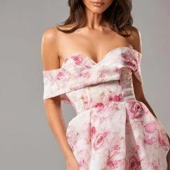 Milla COLLECTIONS Chic Off-the-shoulder Floral Maxi Dress 26 Milla COLLECTIONS Chic Off-the-shoulder Floral Maxi Dress