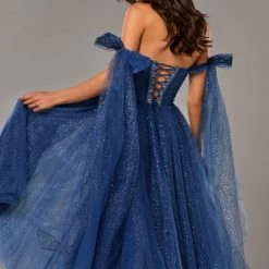 Milla COLLECTIONS Sparkly Off-the-shoulder Tulle Dress