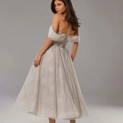 Milla Sparkly Cocktail Midi Tulle Dress