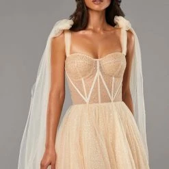 Milla Melon Sparkly Midi Tulle Dress