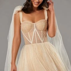 Milla Melon Sparkly Midi Tulle Dress