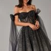 Milla Black Sparkly Midi Tulle Dress COLLECTIONS