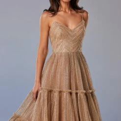 Milla COLLECTIONS Sparkly Cocktail Midi Dress