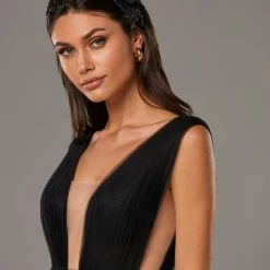 Milla Tender Midi Plunging Neckline Cut Out Dress COLLECTIONS