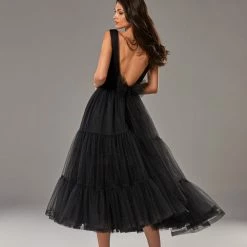 Milla Tender Midi Plunging Neckline Cut Out Dress COLLECTIONS