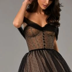 Milla COLLECTIONS Polka Dot Midi Tulle Dress