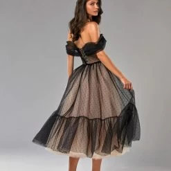 Milla COLLECTIONS Polka Dot Midi Tulle Dress