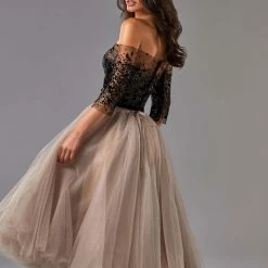 Milla Strapless Midi Tulle Dress