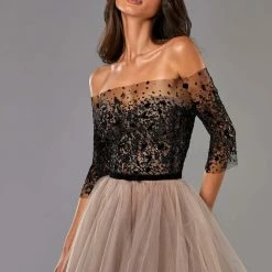 Milla Strapless Midi Tulle Dress