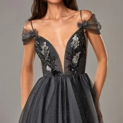 Milla Embroidered Cocktail Midi Tulle Dress