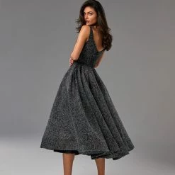 Milla Glitter Sleeveless Cocktail Dress