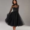 Milla COLLECTIONS Party Tulle Dress With Semi-transparent Corset