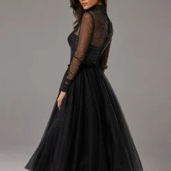 Milla COLLECTIONS Party Tulle Dress With Semi-transparent Corset