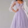 Milla Tie Shoulder Midi Tulle Dress
