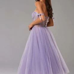 Milla Tie Shoulder Midi Tulle Dress