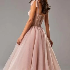 Milla Tie Shoulder Midi Tulle Dress