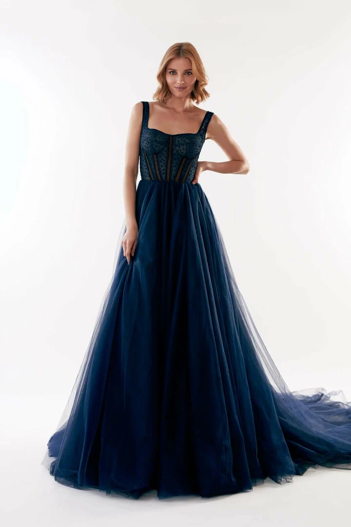 Milla Delicate Square-Neck Maxi Tulle Dress 3 Milla Delicate Square-Neck Maxi Tulle Dress