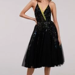 Milla COLLECTIONS Exotic Midi Dress With The Criss-cross Back