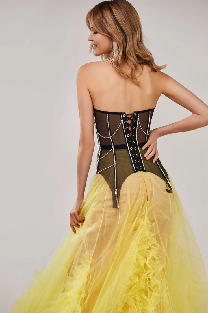 Milla Neon Maxi Skirt With Puffy Ruffles COLLECTIONS 13 Milla Neon Maxi Skirt With Puffy Ruffles COLLECTIONS