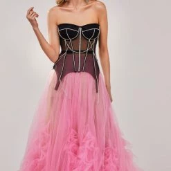 Milla Neon Maxi Skirt With Puffy Ruffles COLLECTIONS